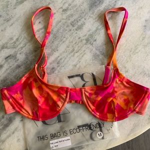 437 Swim Luna Top Flora Print